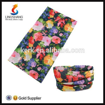 Flower Seamless Neck Tube Multifunction Headwear Bandana